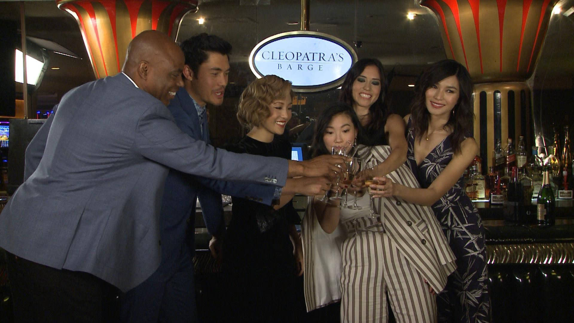 Crazy Rich Asians Fancy Champagne Toast Background