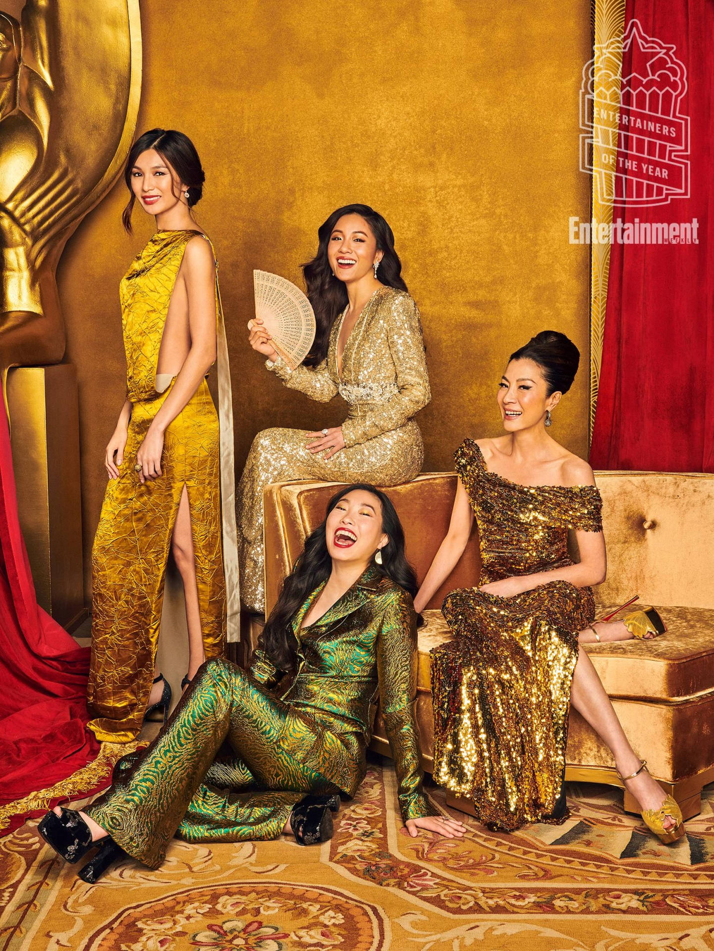 Crazy Rich Asians Golden Women Background