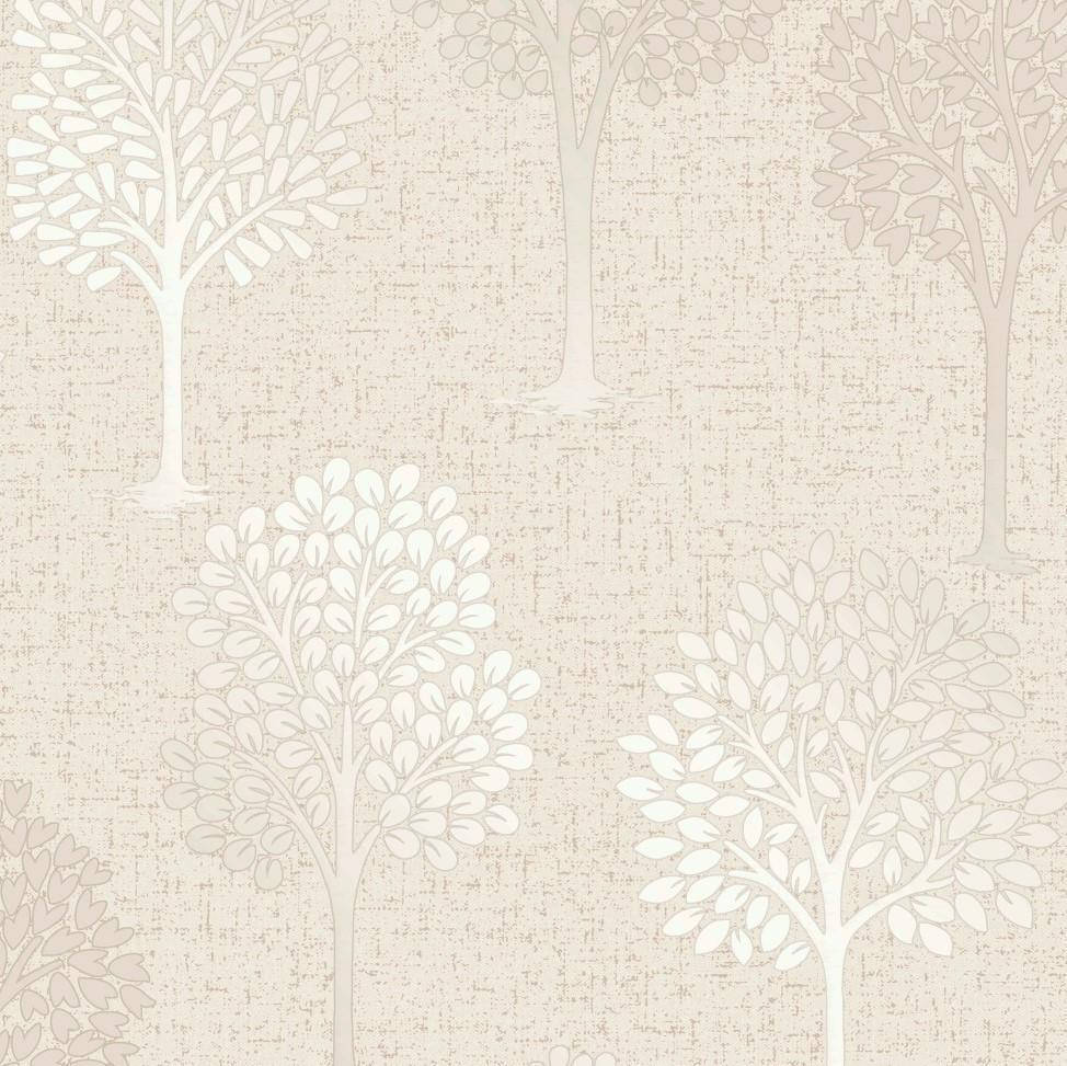 Cream Silver Tree Art Background