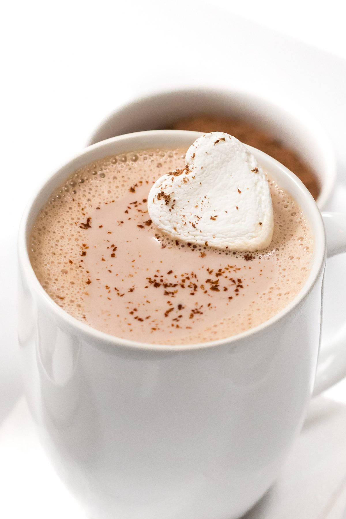 Creamy Hot Chocolate Marshmallow Background
