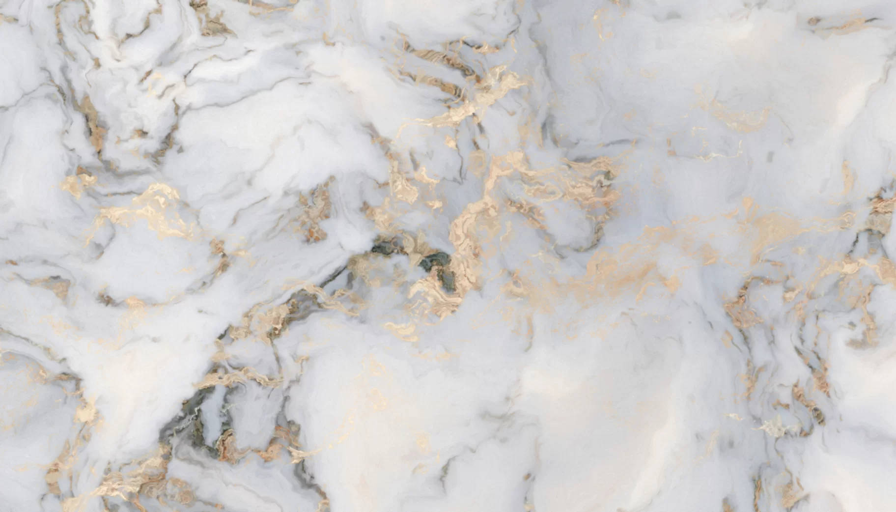 Creamy White And Gold Marble