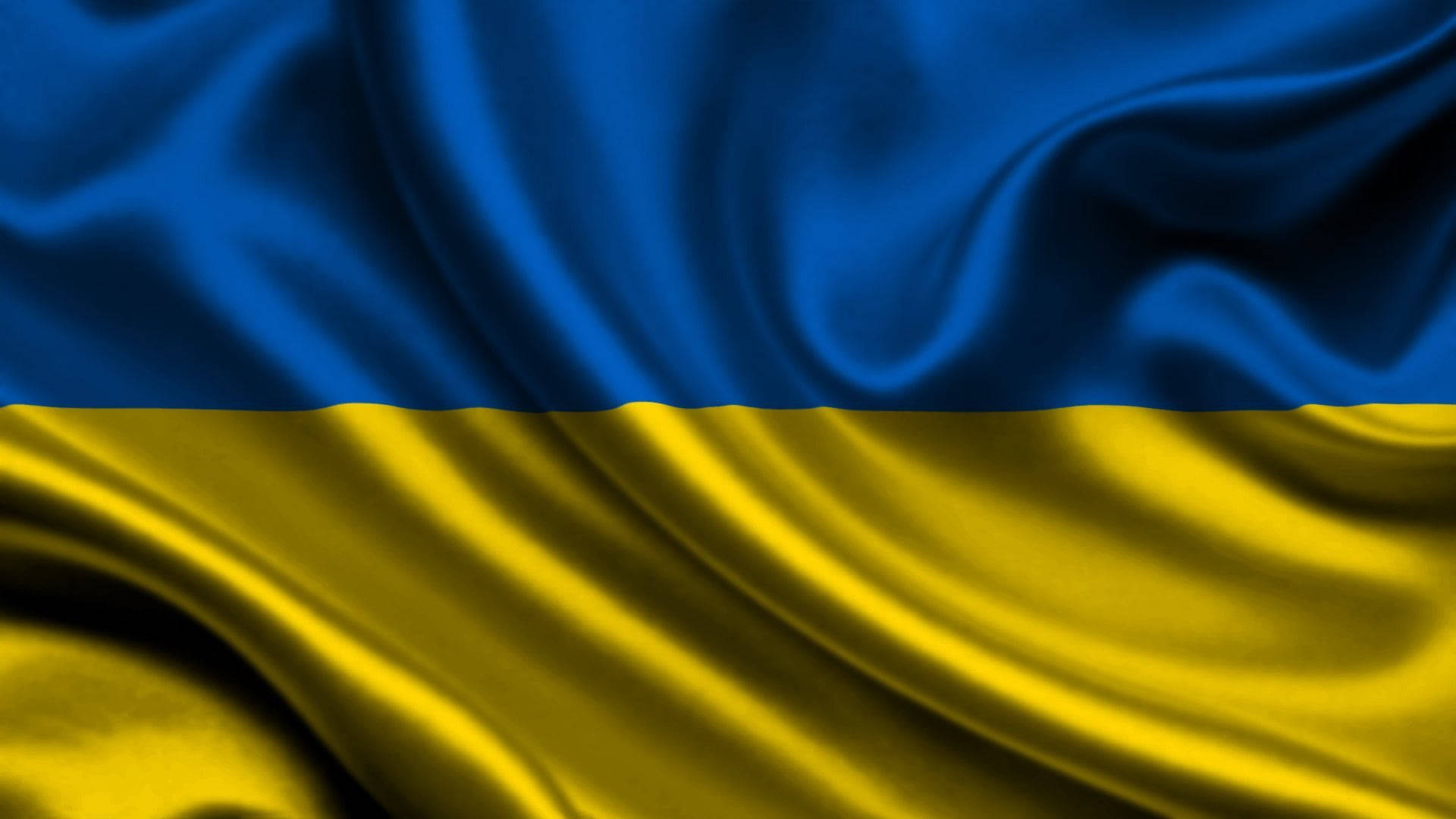 Creased Ukraine Flag