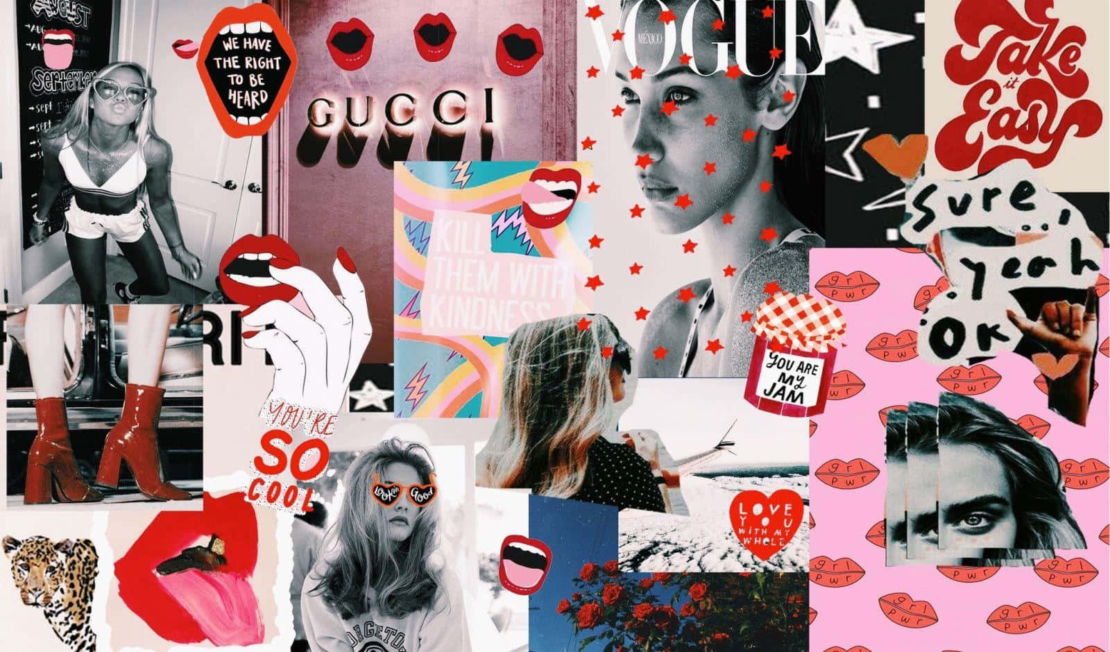 Create A Cool Collage That's Unique To Your Style. Background