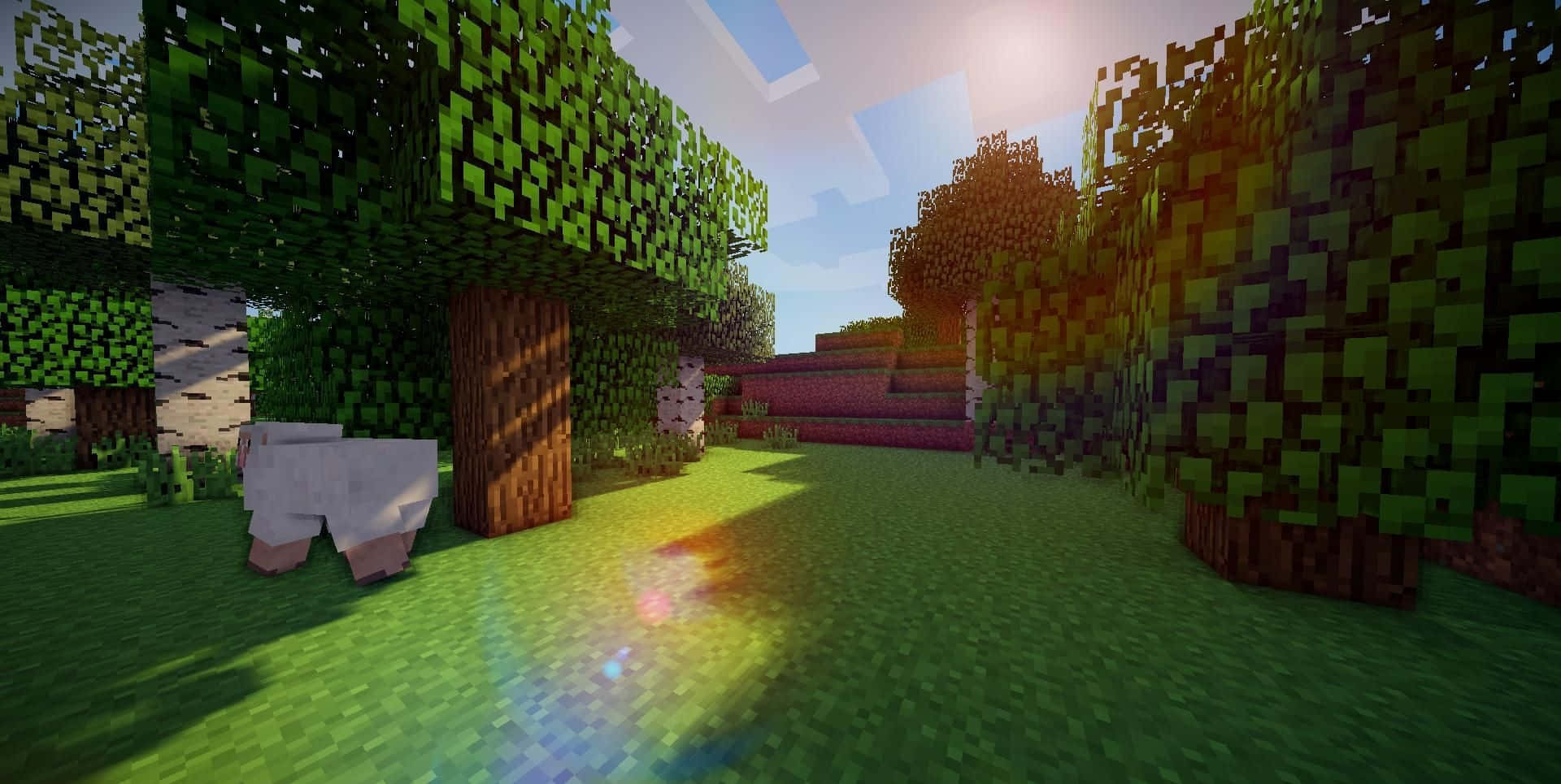 Create Beautiful Landscapes With Minecraft Shaders Background