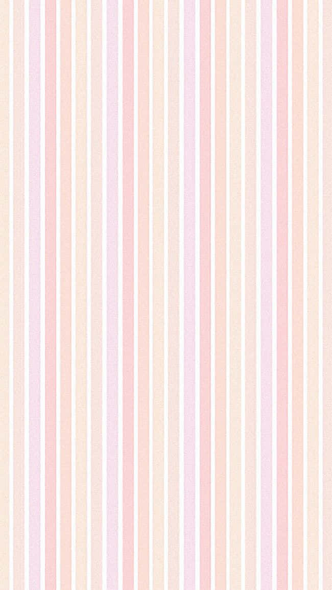 Create Sun-soaked Vibes In Your Home With This Mellow Pastel Striped Wallpaper Background