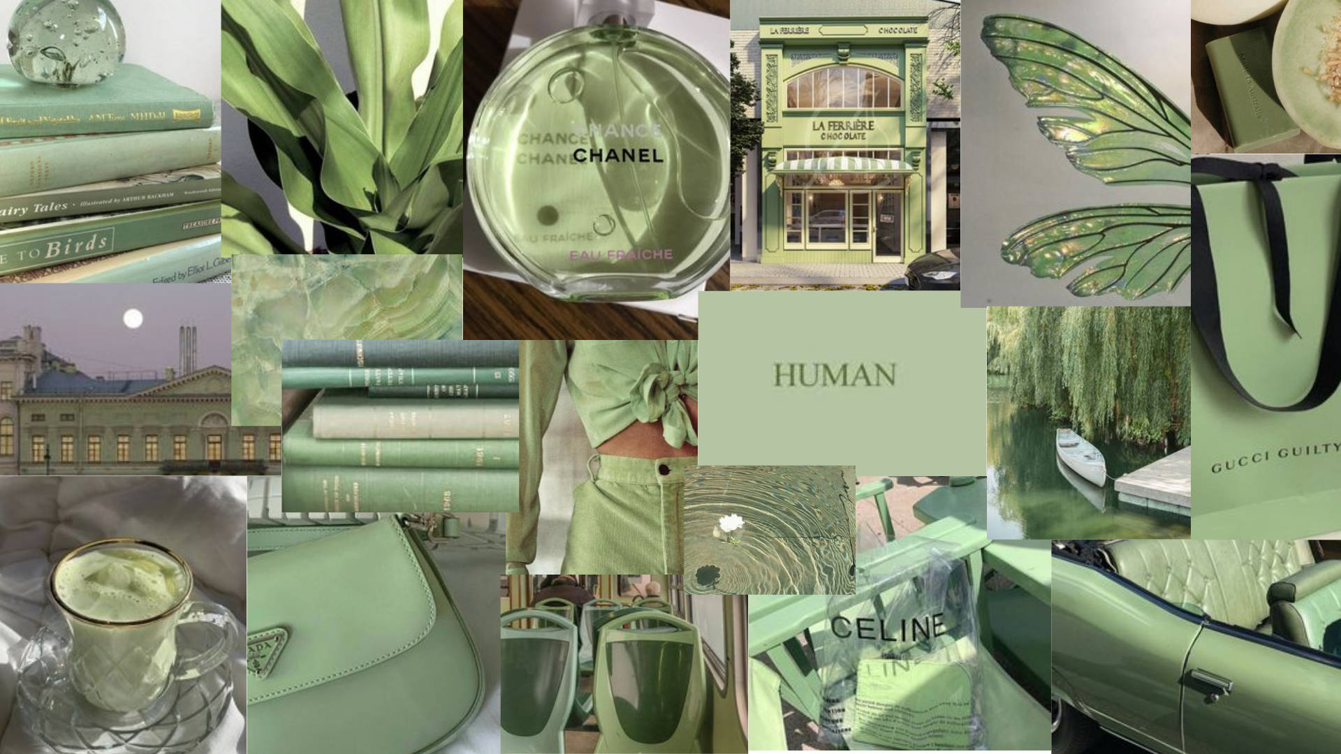 Create Your Own Beautiful World With A Pastel Green Aesthetic Laptop.