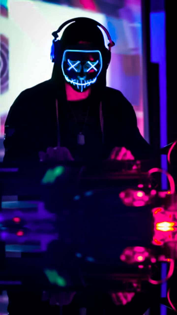 Create Your Own Neon Mask Background