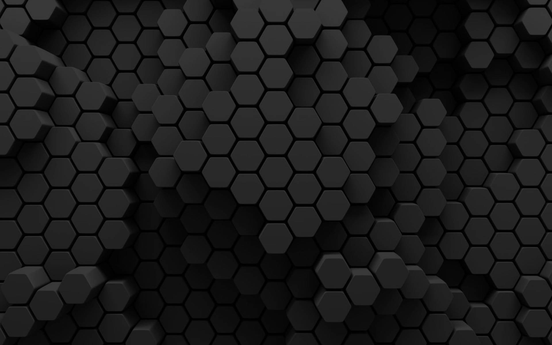 Creative 3d Honeycomb Black Pattern