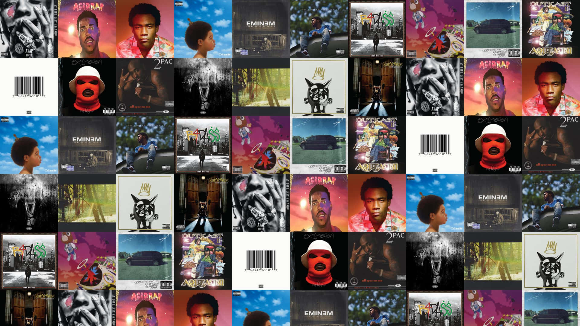 Creative Album Cover Desktop Background. Background