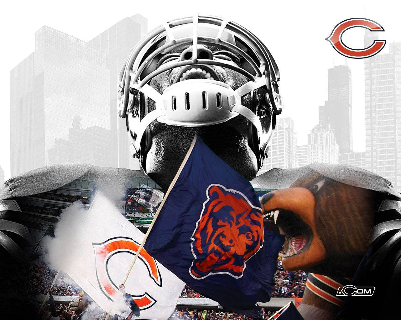 Creative Chicago Bears Background