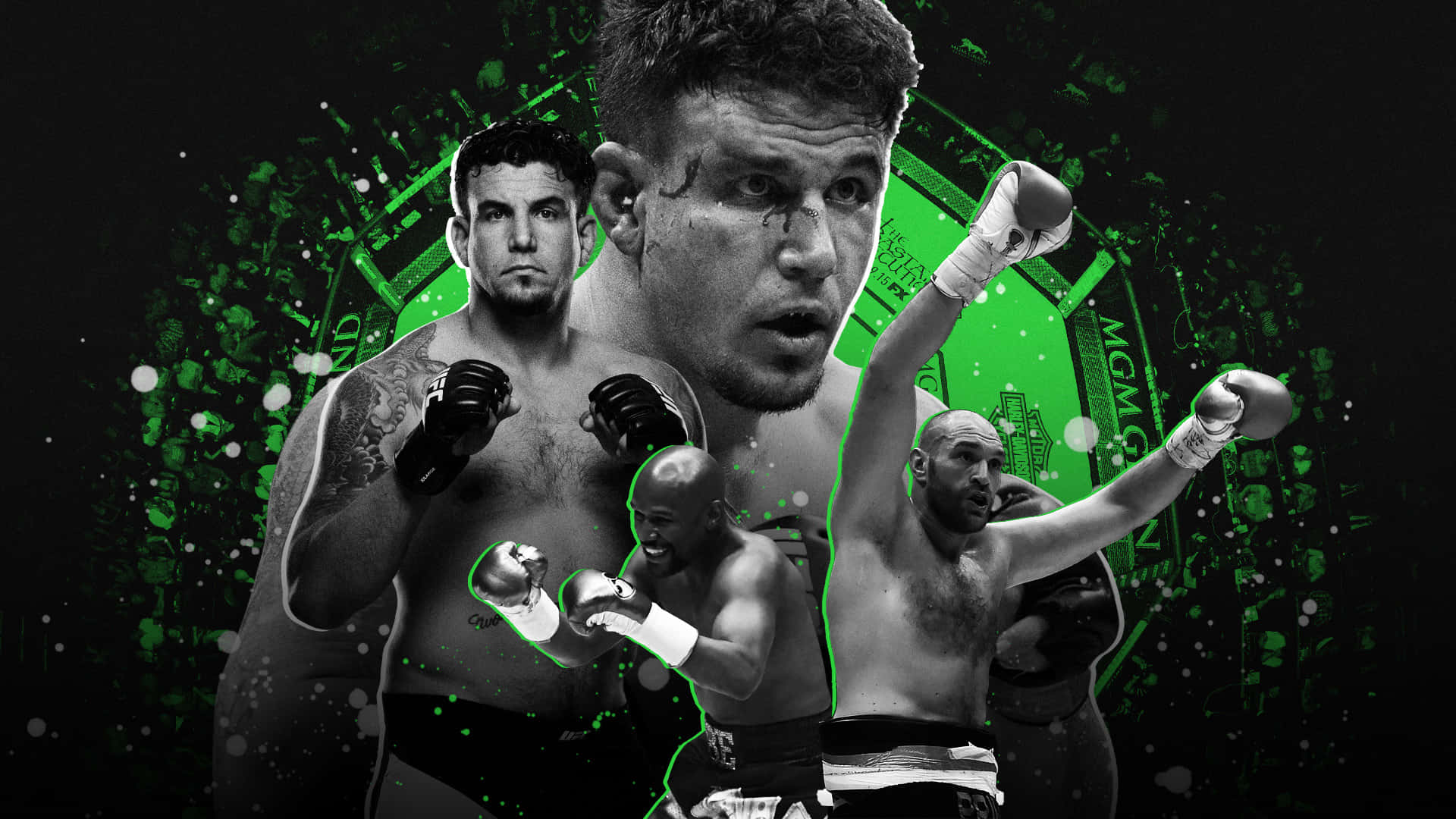 Creative Fan Photo Edit Of Frank Mir Background