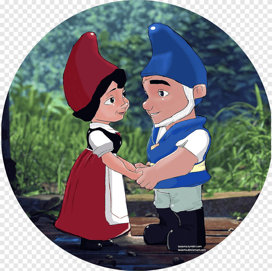 Creative Gnomeo And Juliet Illustration Background