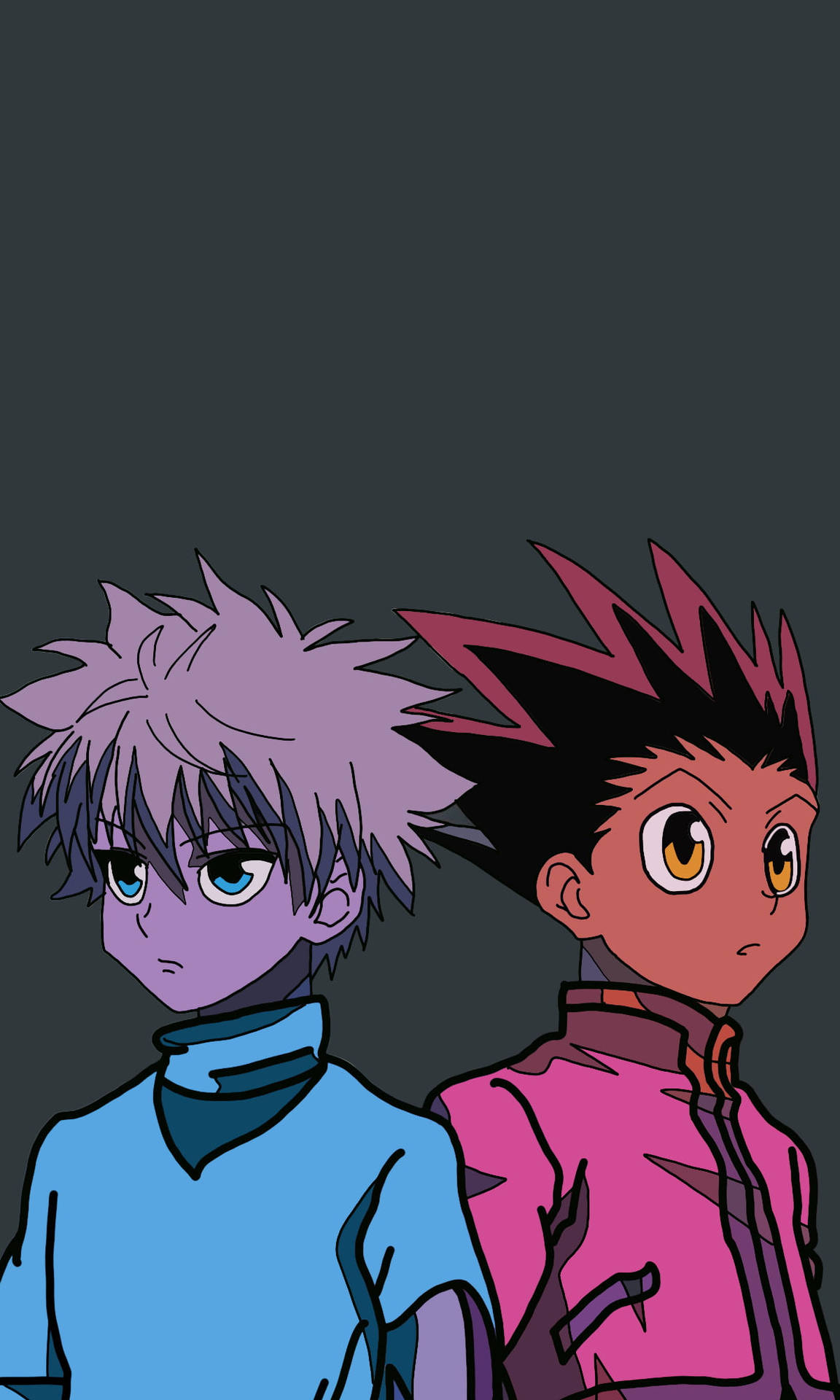 Creative Gon And Killua Drawing Background