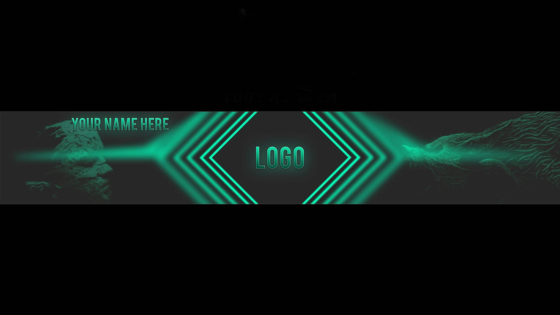 Creative Green Youtube Banner Background