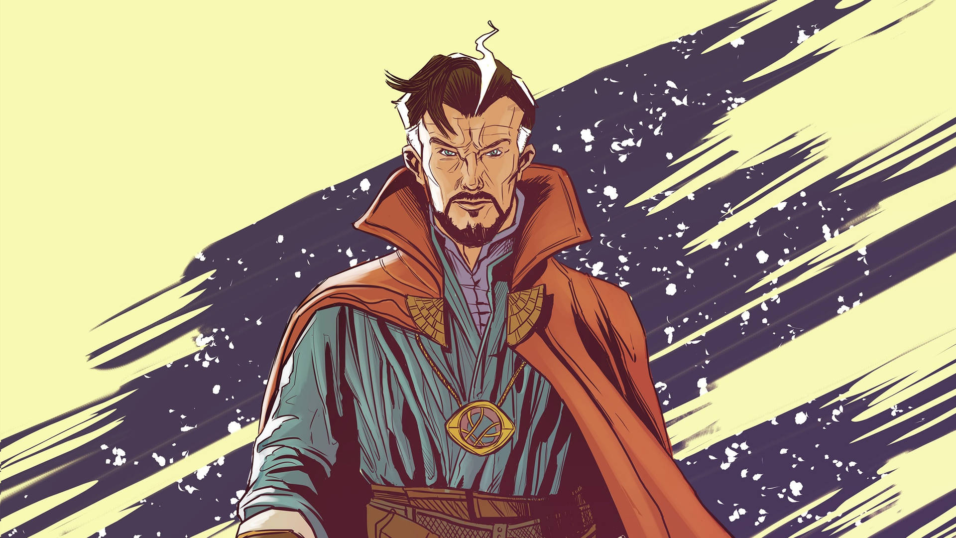 Creative Illustration Superhero Doctor Strange Background