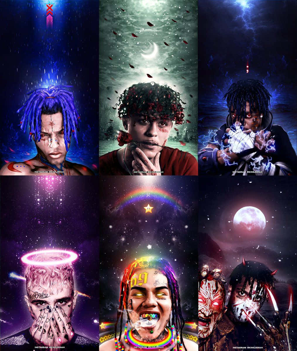 Creative Mix Of Different Rap Art Background