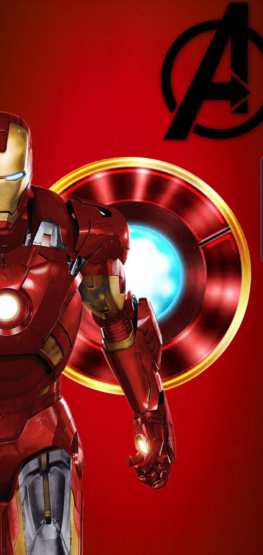 Creative Red Aesthetic Iron Man Android Background