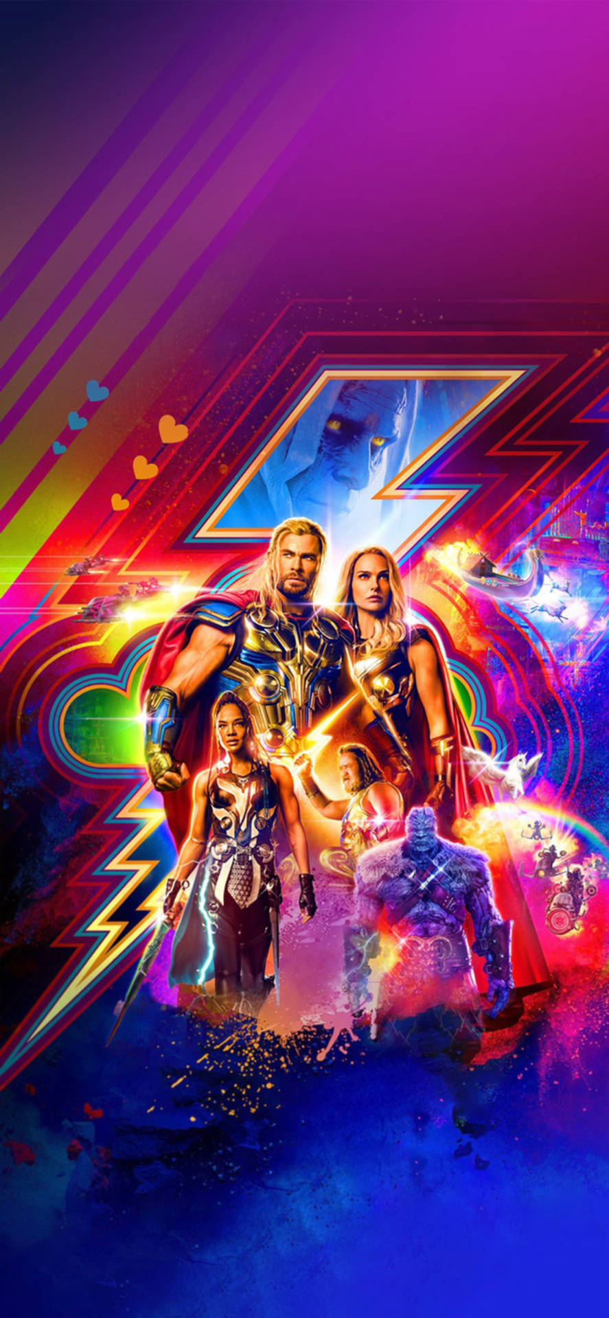 Creative Thor Love And Thunder Art Background