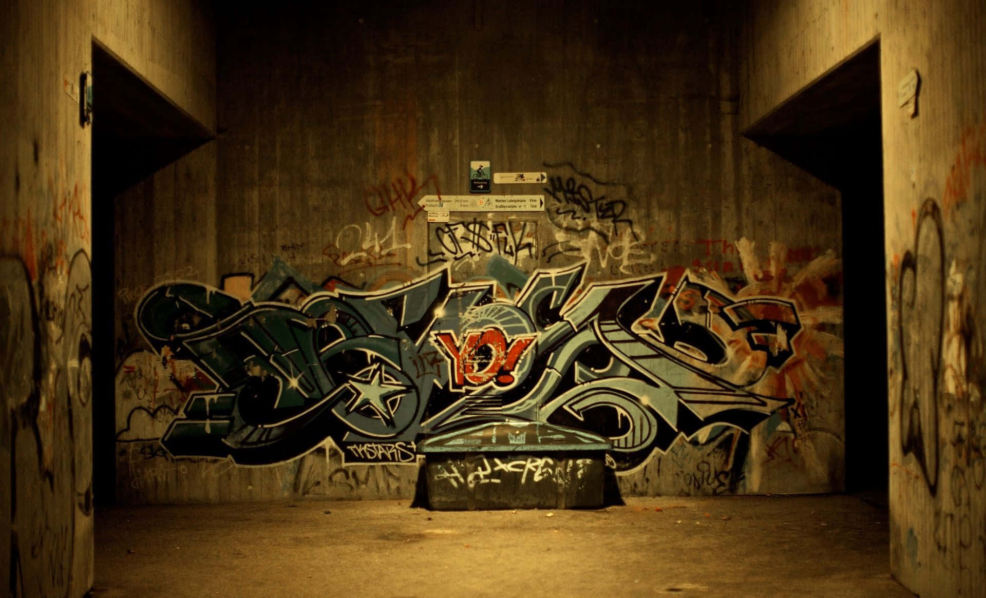 Creativity Comes Alive Through Hip Hop Graffiti Background