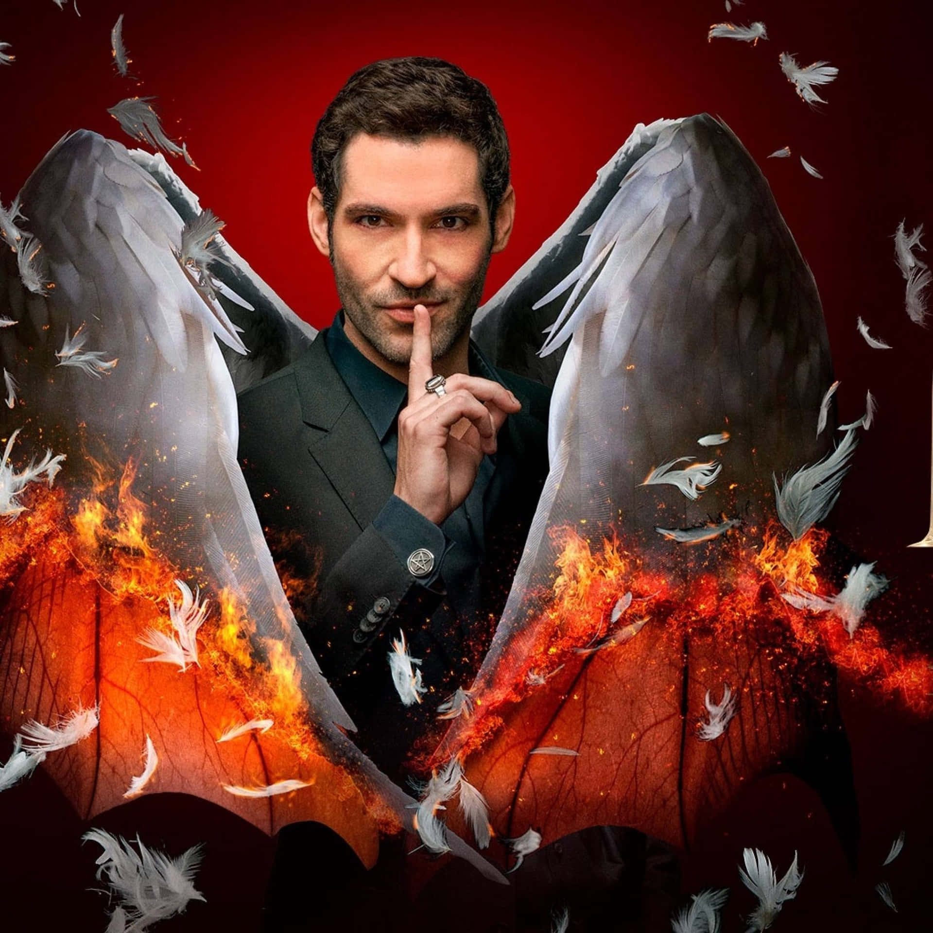 Creator Of Beauty - Lucifer Wings Background