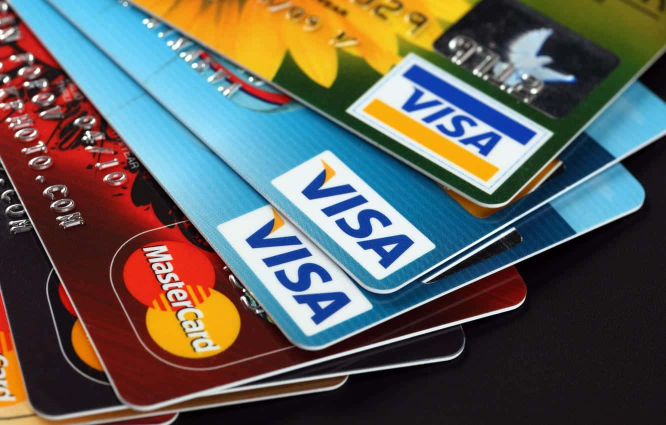 Credit Cards Comparison Mastercard Visa Background
