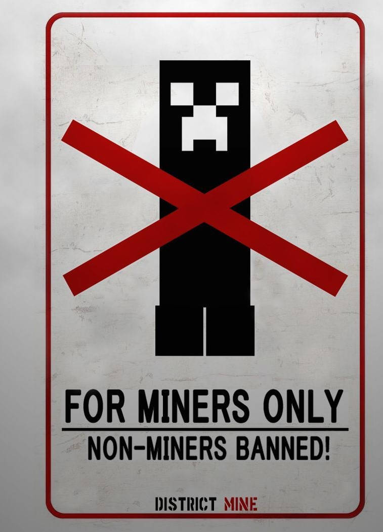 Creeper Signage Minecraft Meme Background