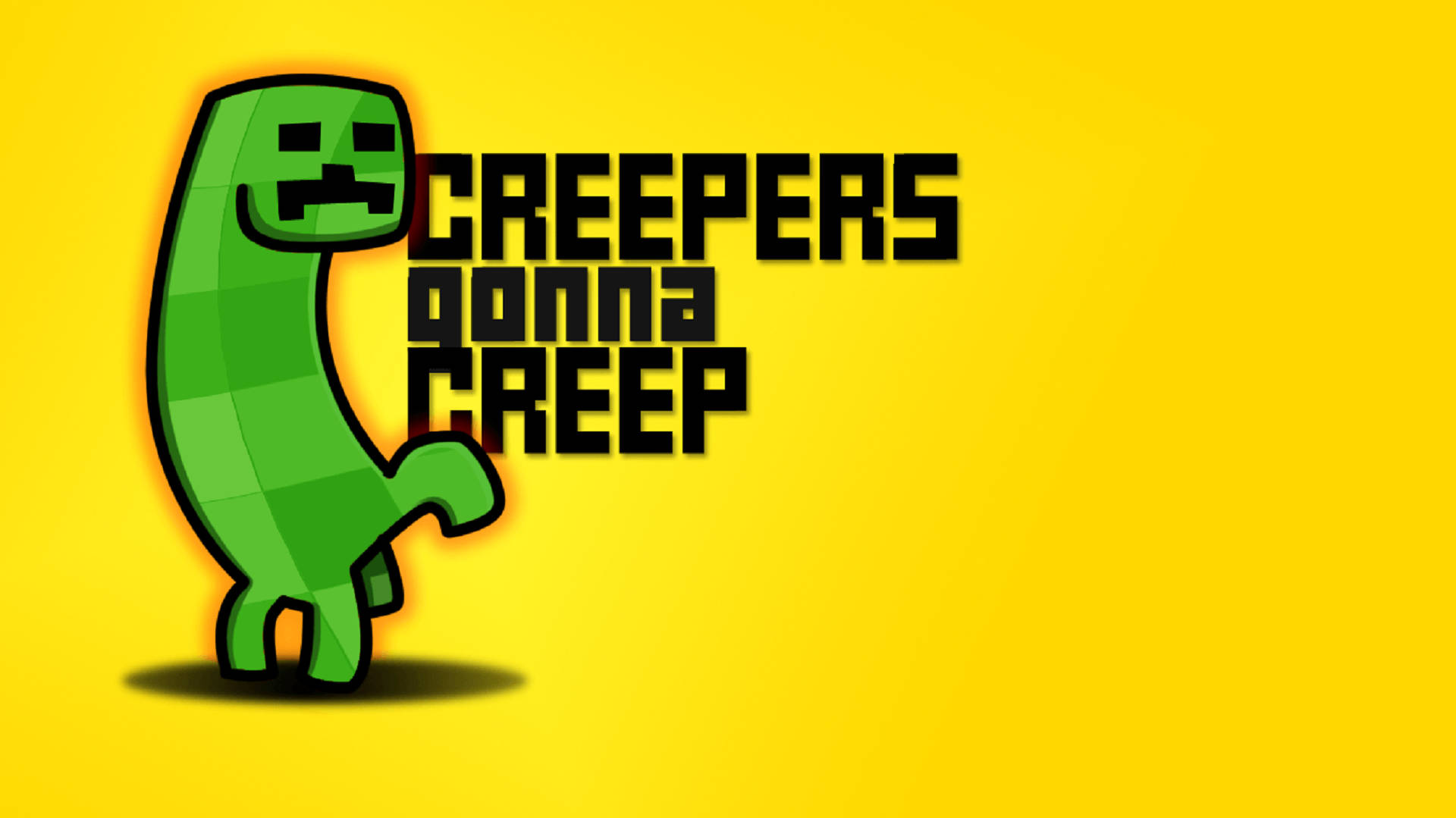 Creepers Minecraft Meme Background