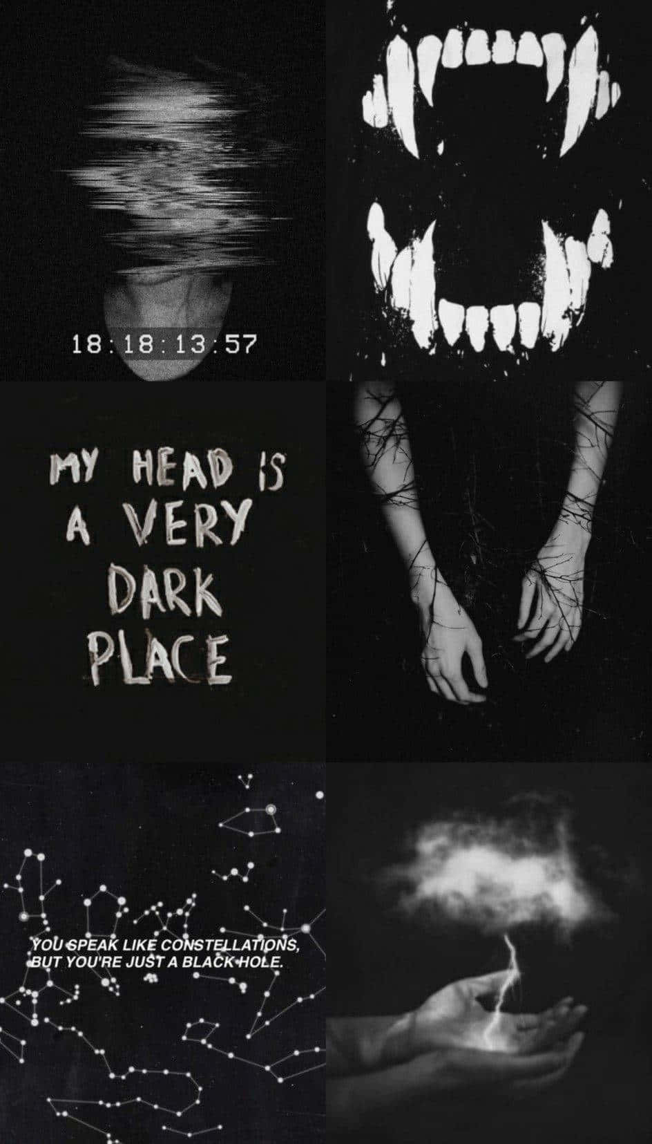 Creepy Aesthetic Collage