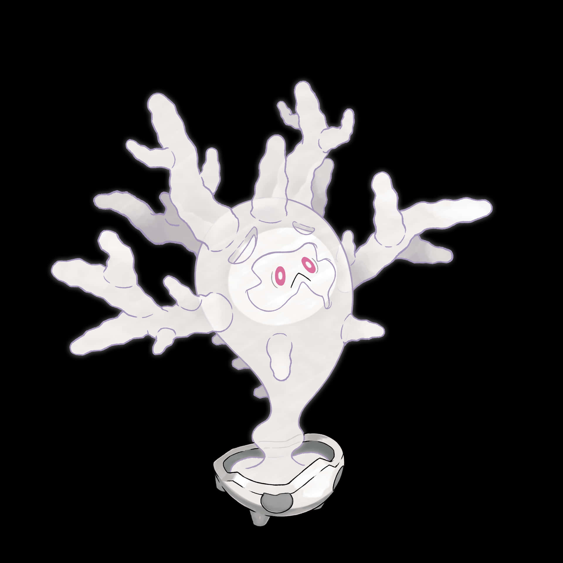 Creepy Cursola With Glowing Eyes Background