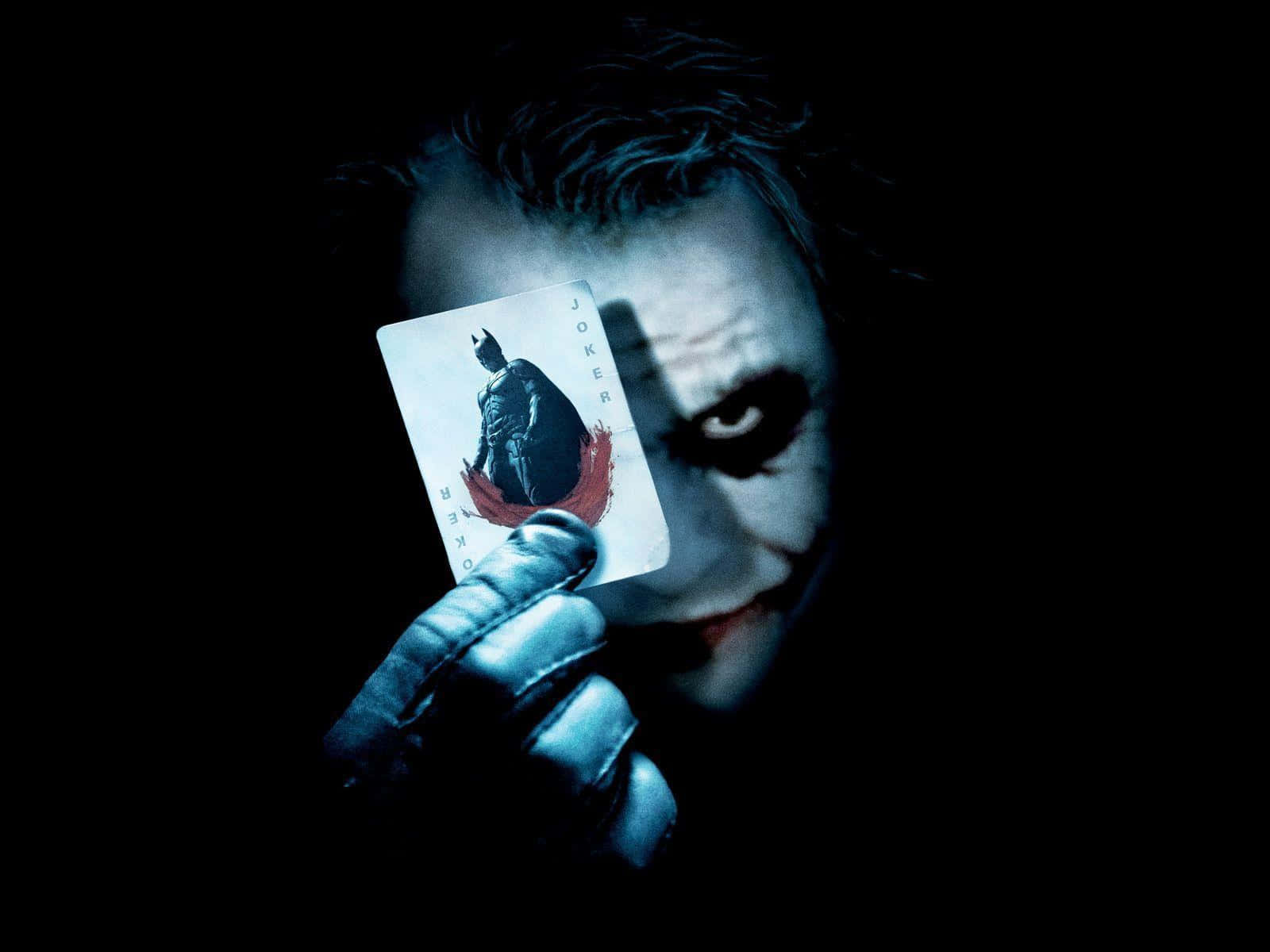 Creepy Dangerous Joker Batman Card Background