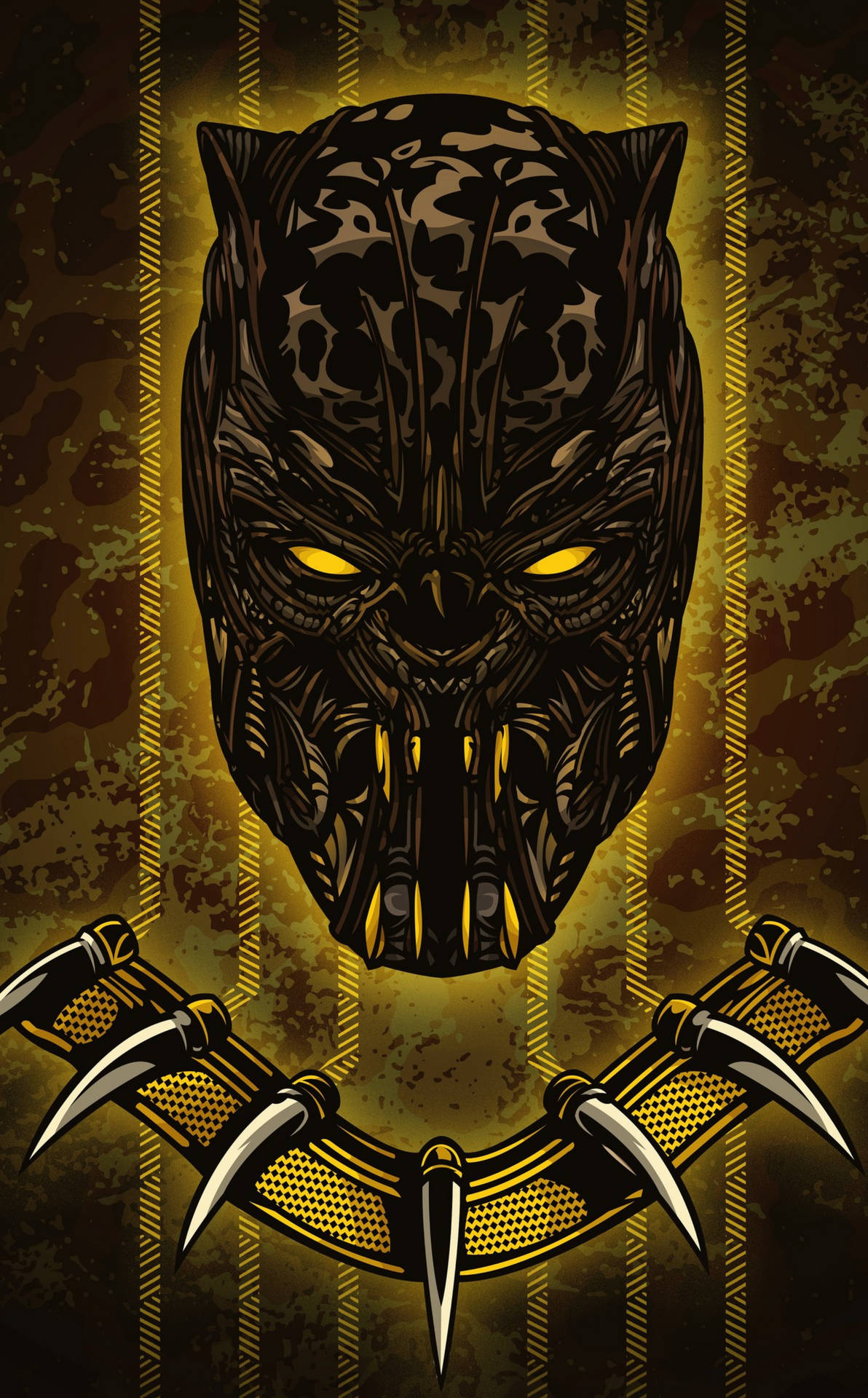 Creepy Golden Jaguar Killmonger Background