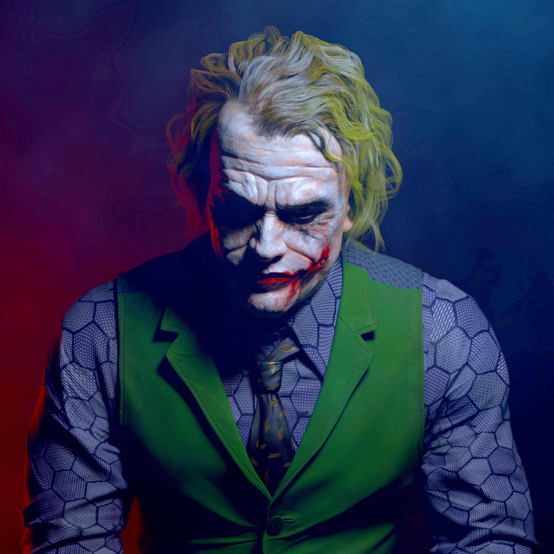 Creepy Heath Ledger Joker Background