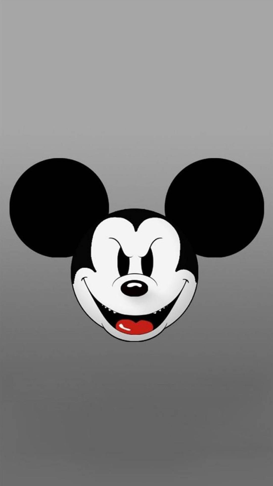 Creepy Mickey Mouse Cartoon Iphone Background