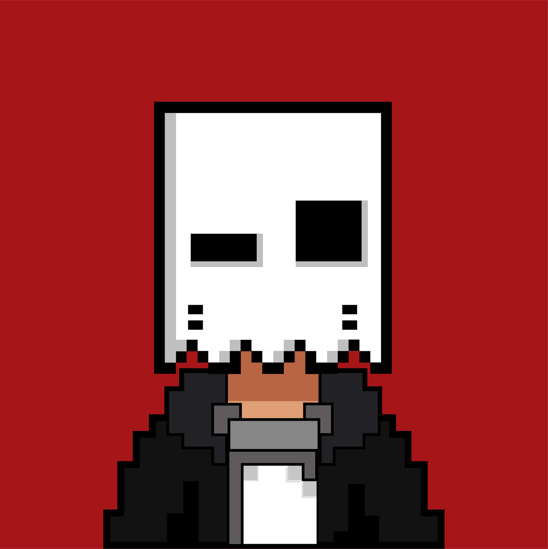 Creepy Pixel Red Pfp