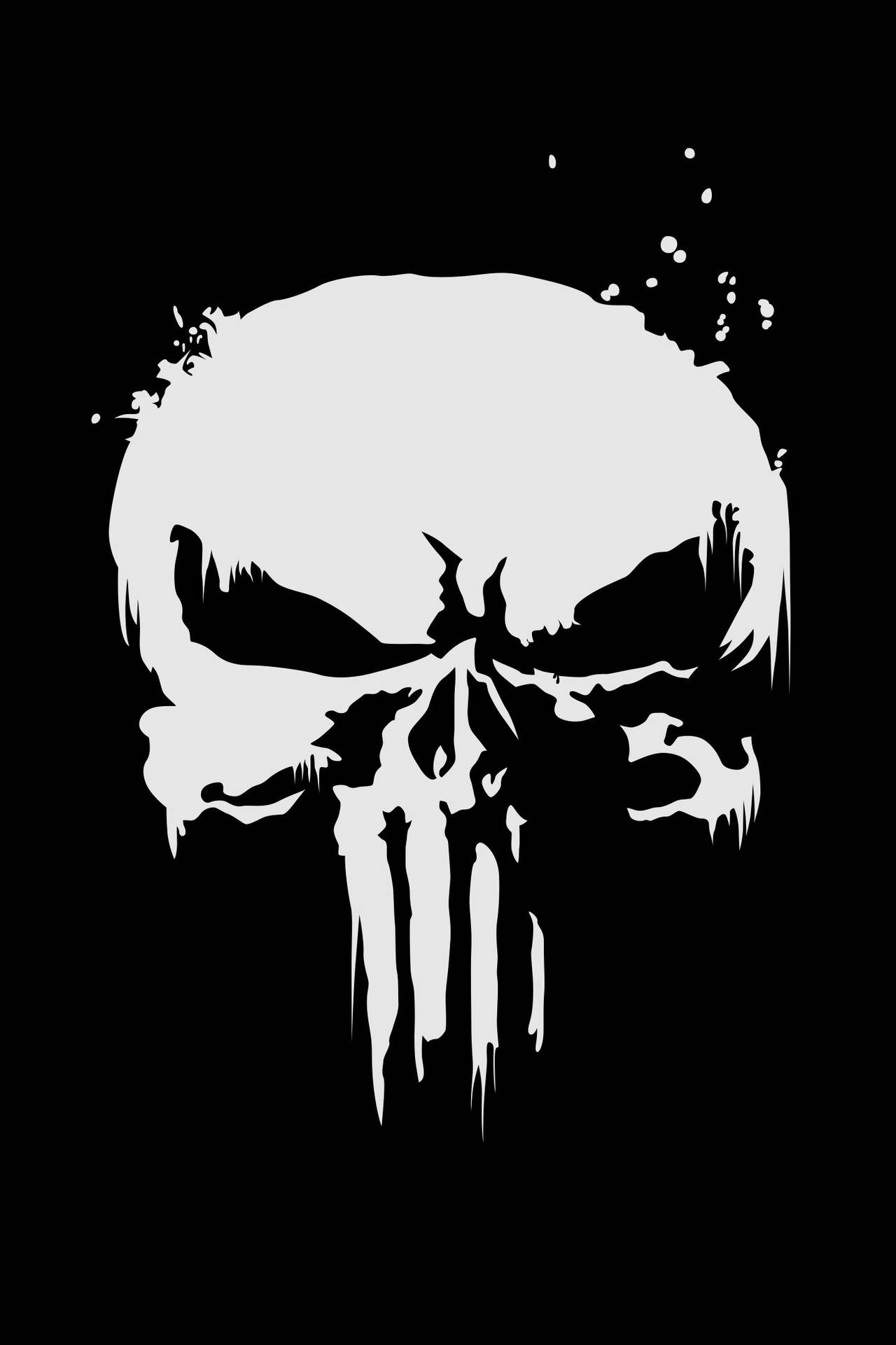 Creepy Punisher Skull Iphone Background