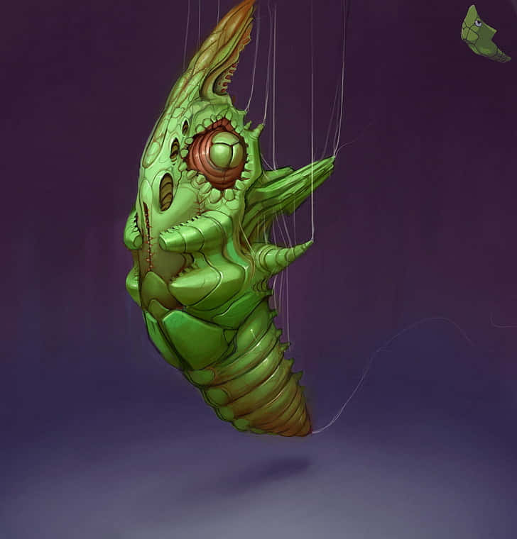 Creepy Realistic Metapod Phone Background