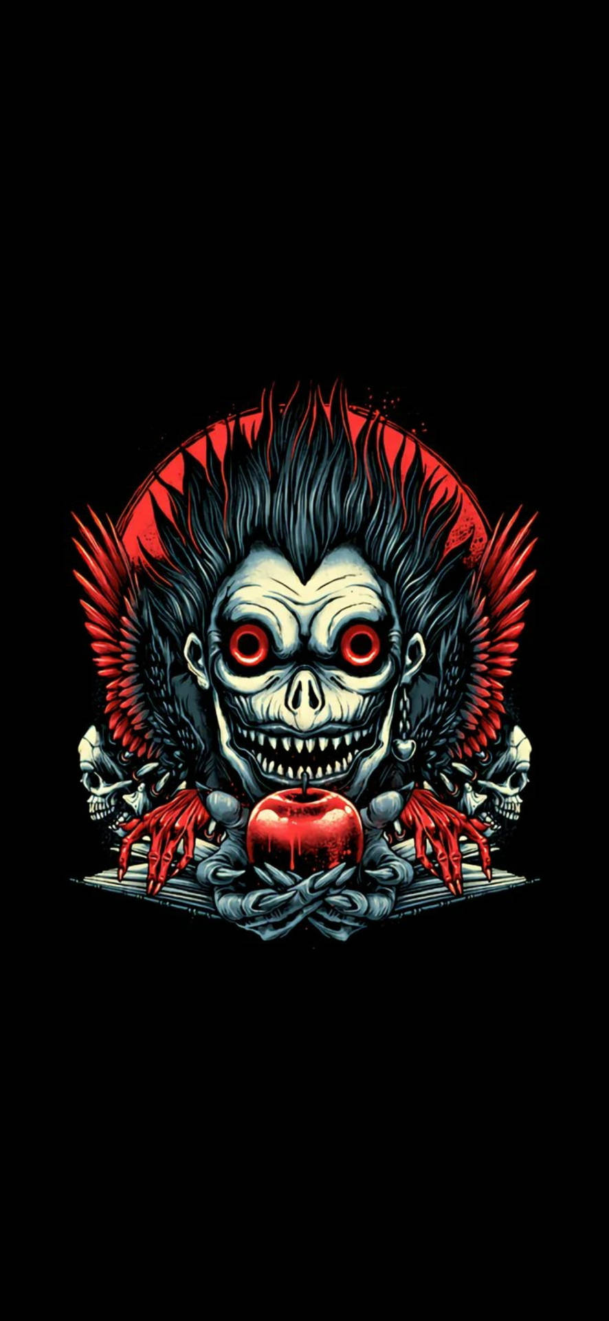 Creepy Ryuk Death Note Phone Artwork Background