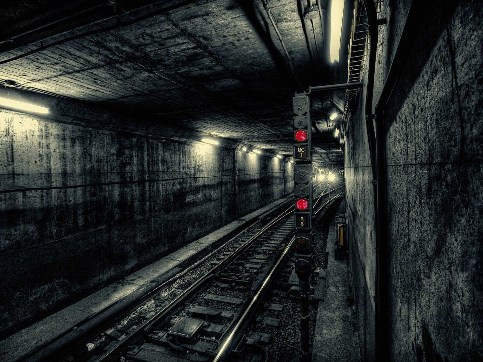 Creepy Underground Subway Background