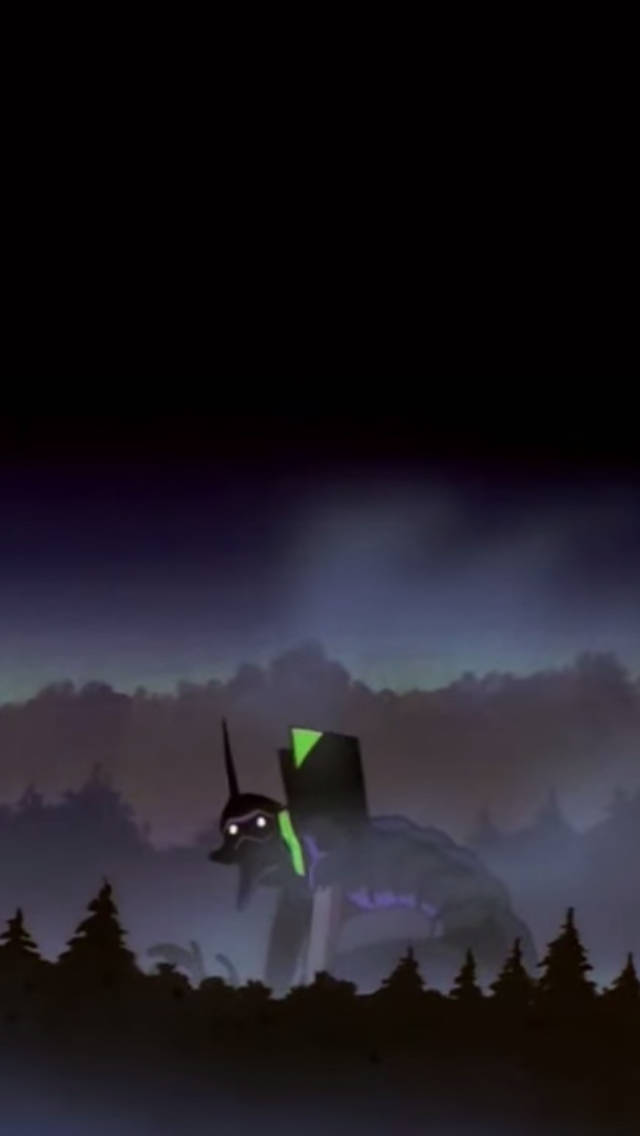 Creepy Unit-01 Evangelion Phone Background