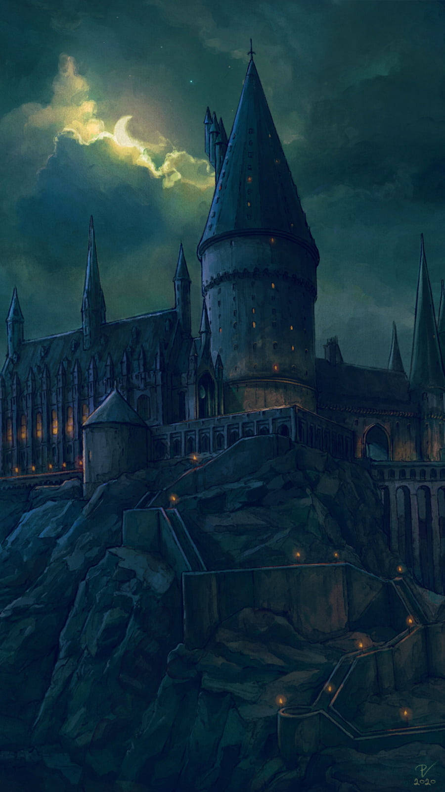 Crescent Moon Harry Potter Hogwarts Iphone