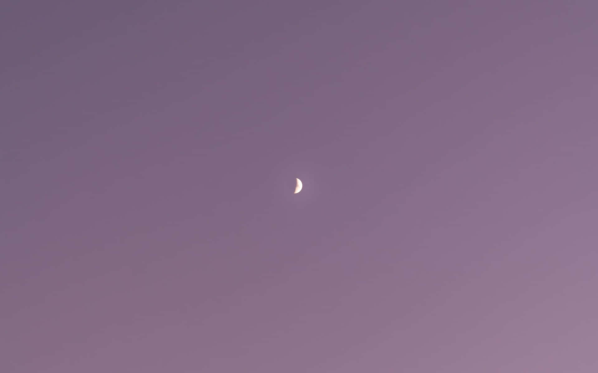 Crescent Moonin Twilight Sky