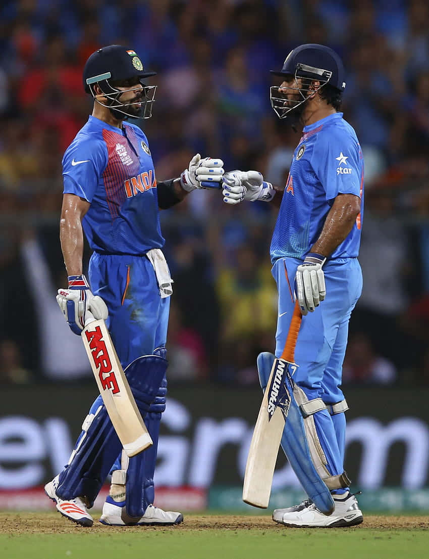 Cricket_ Partnership_ Moment_ Virat_ Kohli_ And_ M S_ Dhoni.jpg Background