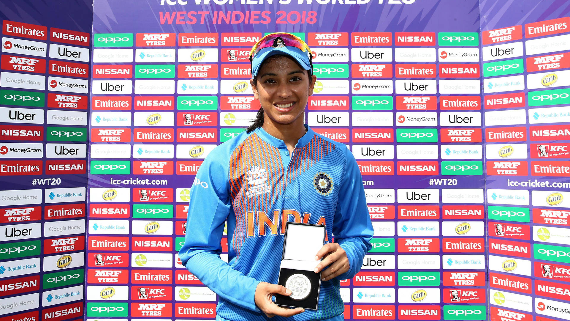 Cricket Player Awardee Smriti Mandhana Background