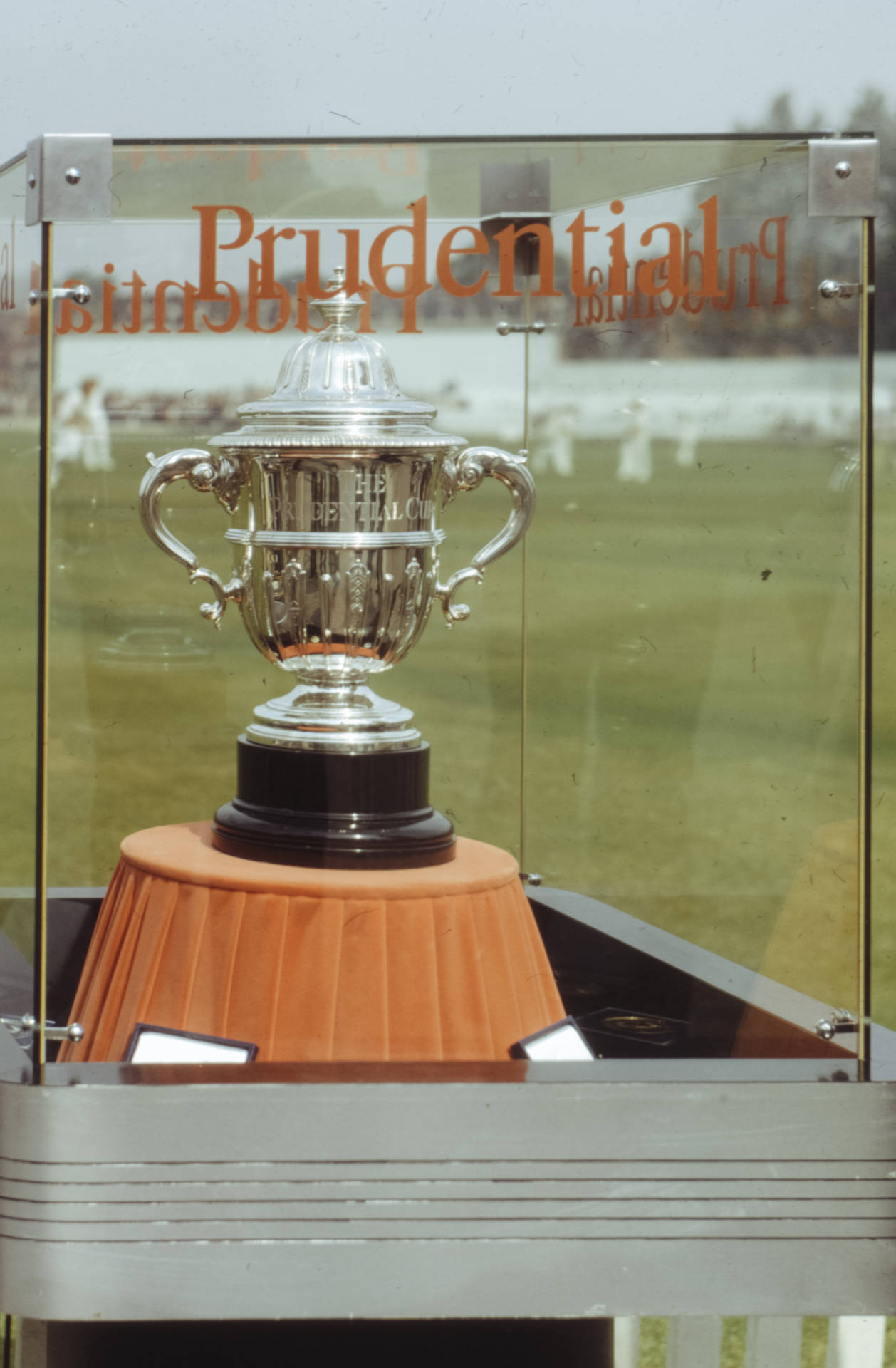 Cricket Prestigious Silver Trophy Background