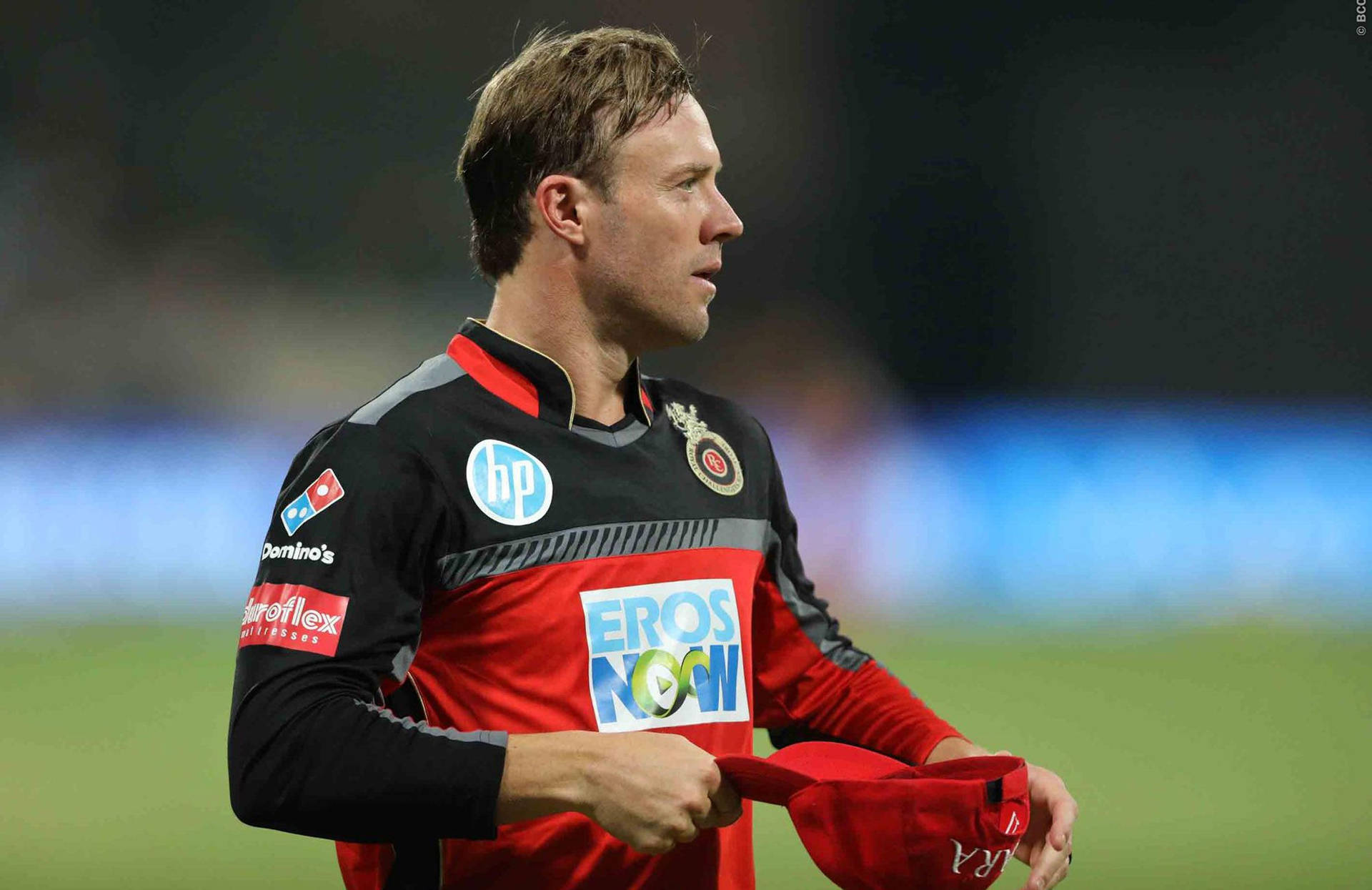 Cricketer Ab De Villiers In Rcb Action