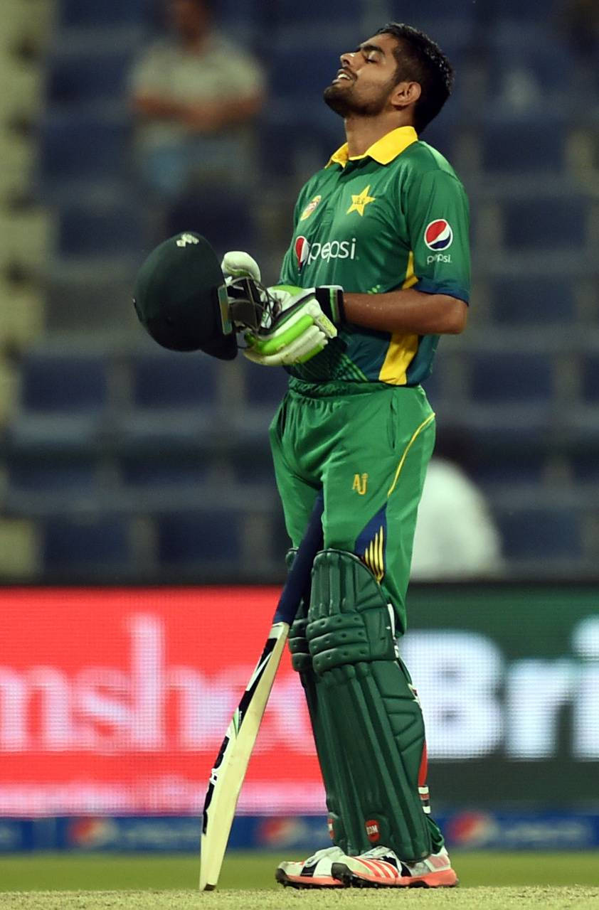 Cricketer Babar Azam In Vibrant Green Pakistan Cricket Uniform