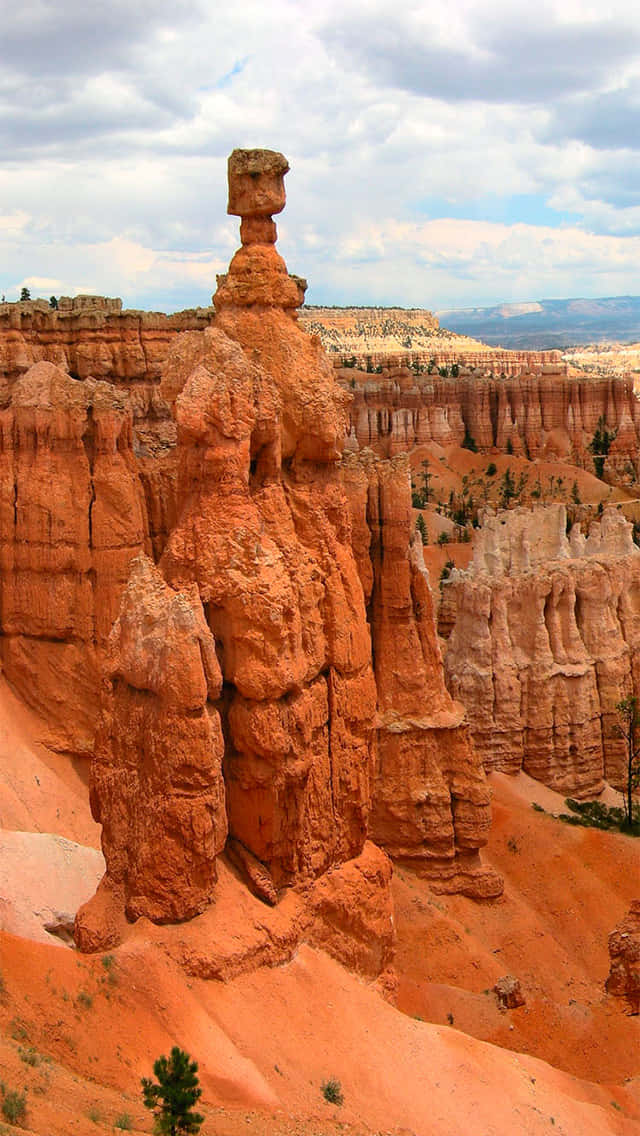 Crimson Hoodoos Bryce Canyon National Park Background