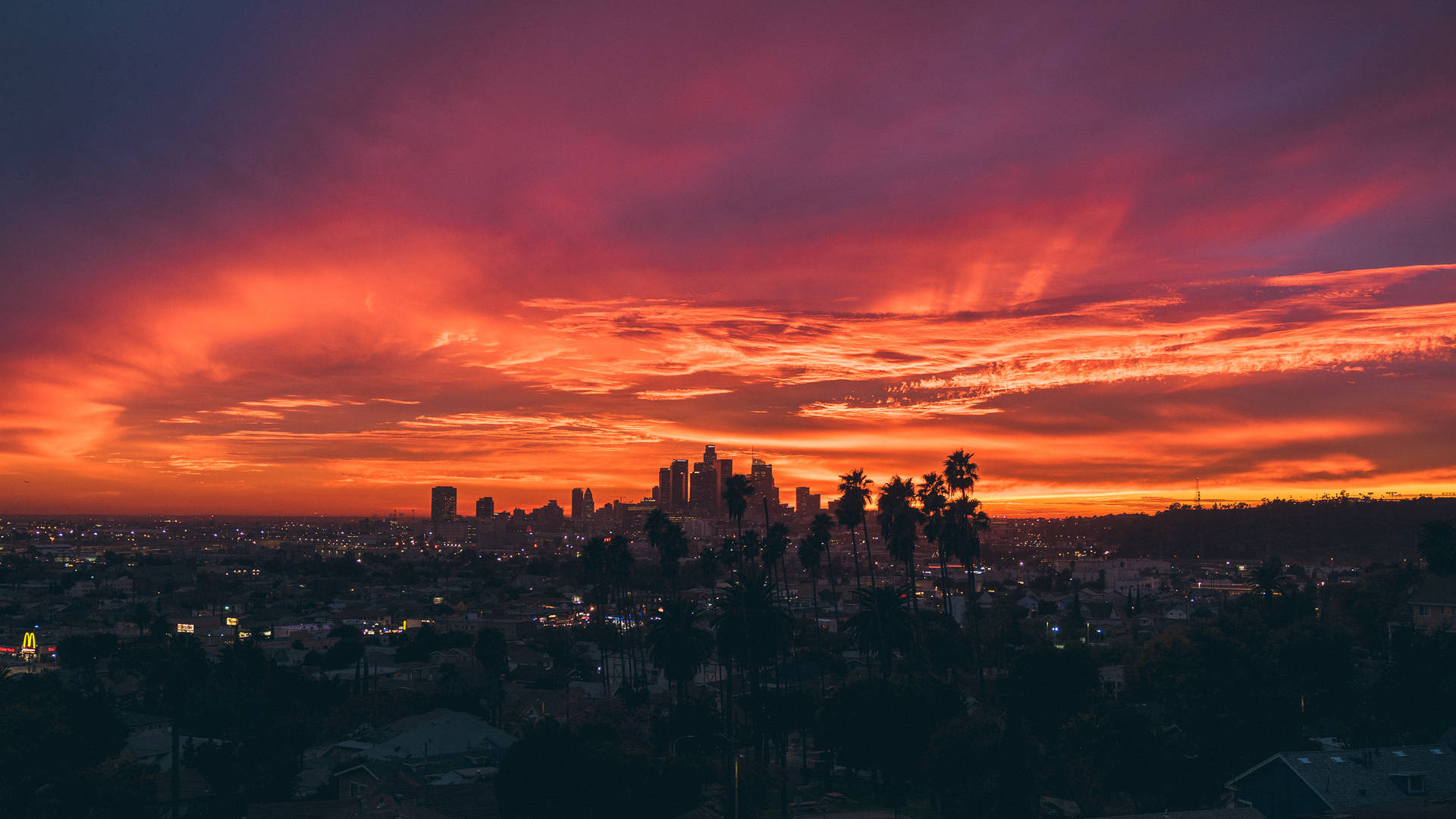 Crimson Los Angeles Sunset