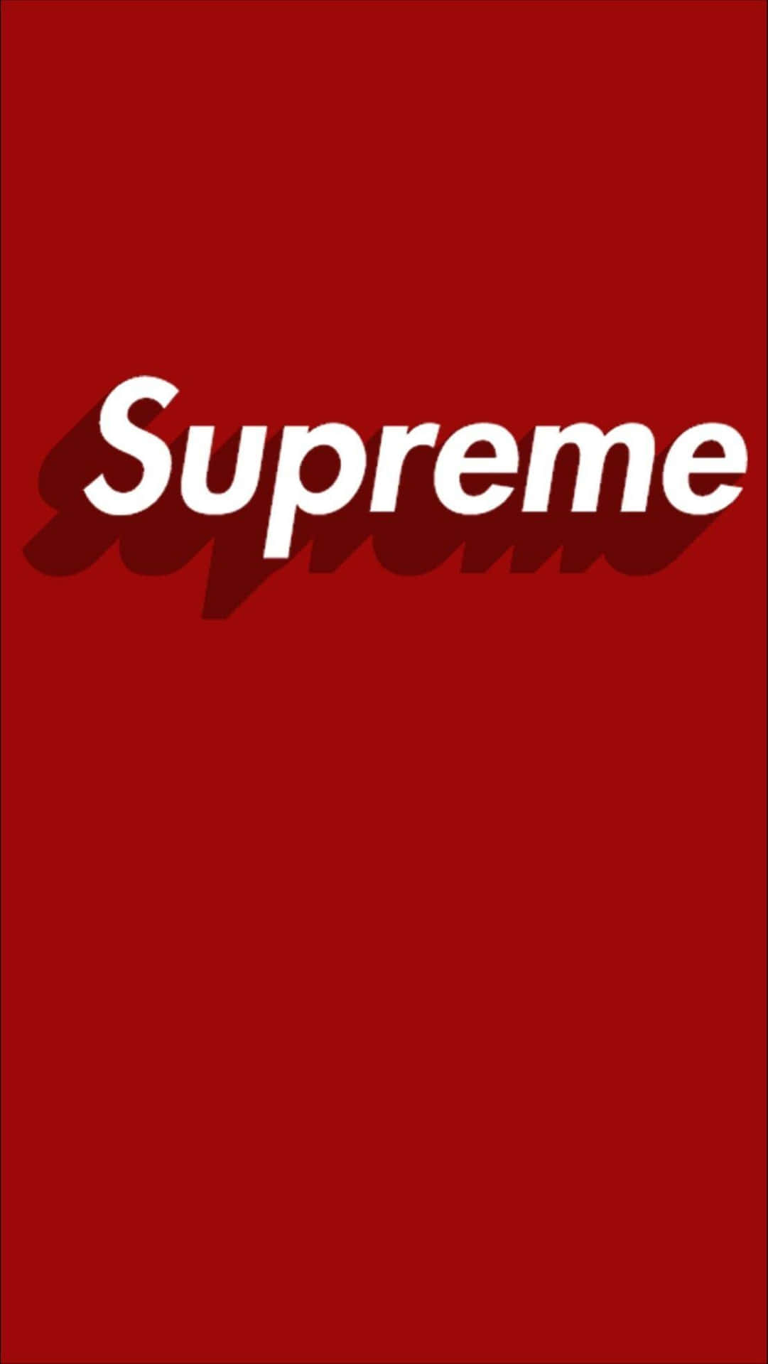 Crimson Red 4k Supreme Logo Background