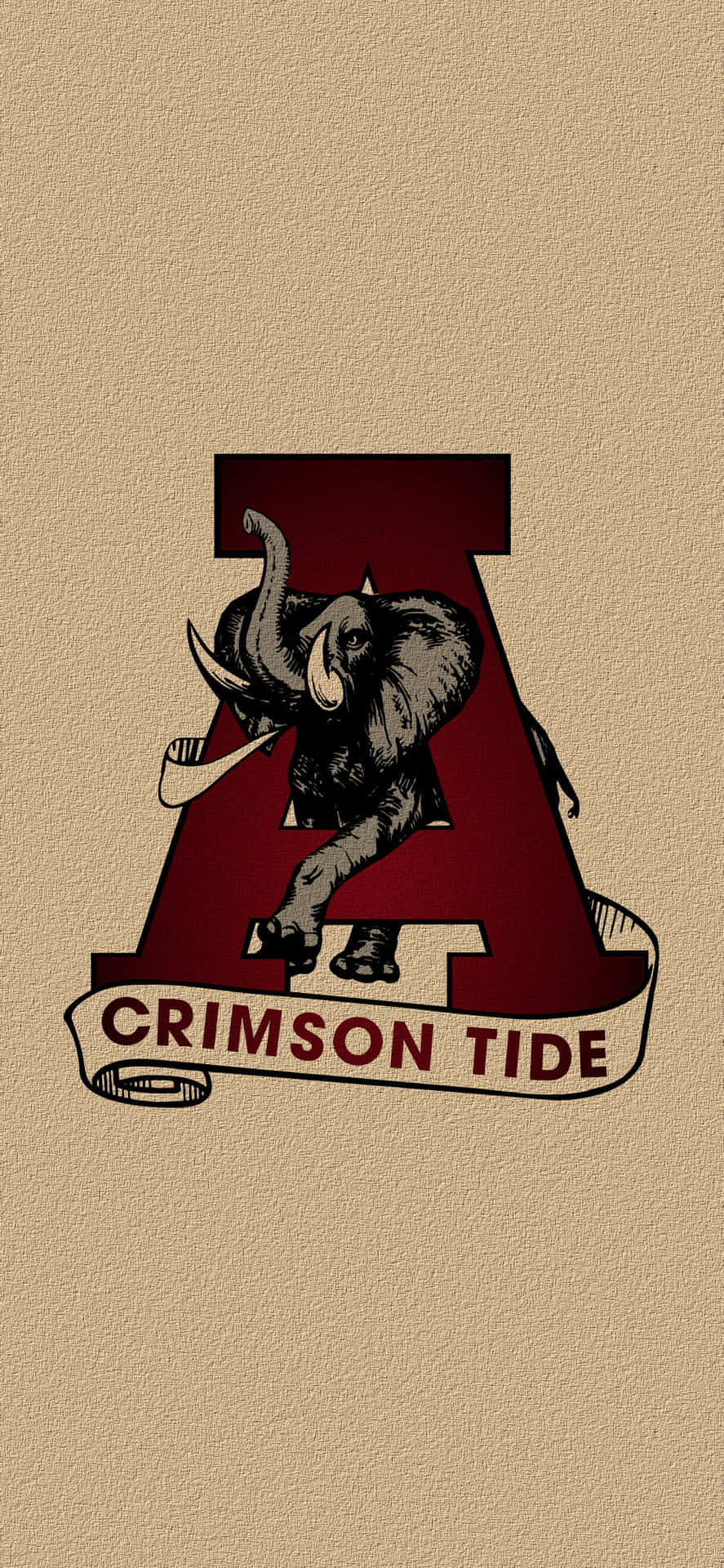 Crimson Tide Alabama Football Logo Background